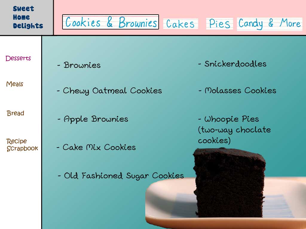 cookies and brownies page