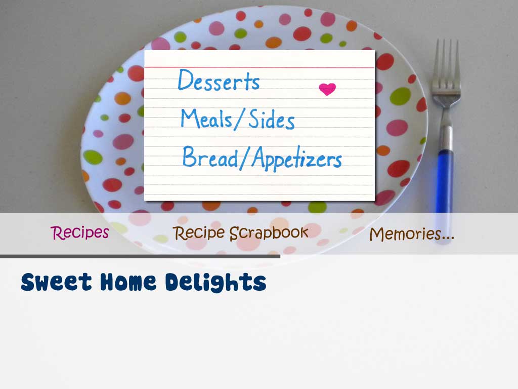 recipes page