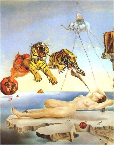 Dream Caused by the Flight of a Bee Just a Second Before Awakening