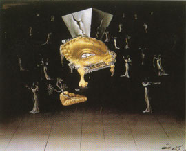 Salvador Dali, Untitled, Study for the ballroom from the dream sequence in Spellbound, 1944